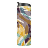 Abstrakte geometrische Objekte Graffiti grunge eff Thermosbecher (Nach rechts gedreht)