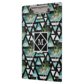 Abstrakte geometrische Palmen u. Wellen-Muster Klemmbrett (Links)