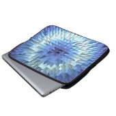 abstrakte geometrische poligonal Beschaffenheit Laptopschutzhülle (Vorne Knopf)