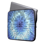 abstrakte geometrische poligonal Beschaffenheit Laptopschutzhülle (Vorderseite Links)