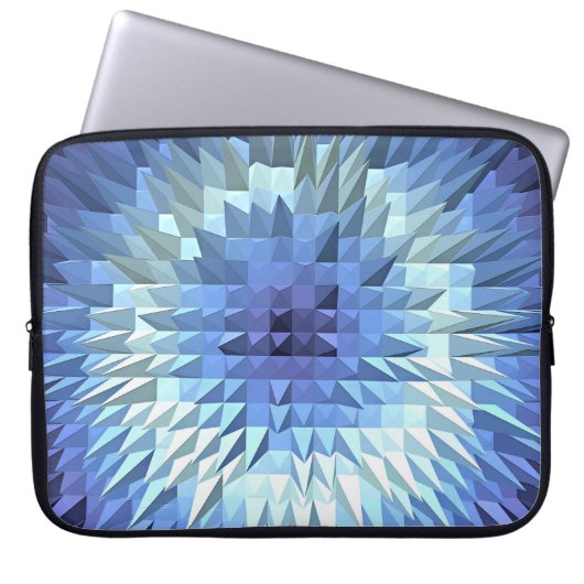 abstrakte geometrische poligonal Beschaffenheit Laptopschutzhülle (Vorderseite)