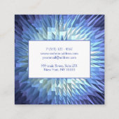 abstrakte geometrische poligonal Beschaffenheit Quadratische Visitenkarte (Rückseite)