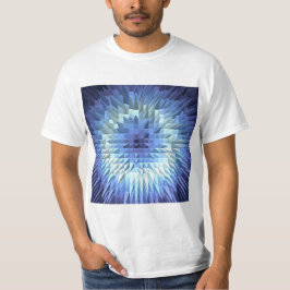 abstrakte geometrische poligonal Beschaffenheit T-Shirt