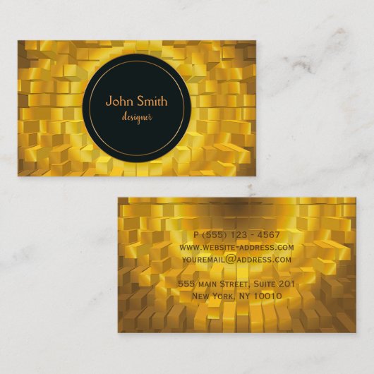 abstrakte geometrische poligonal Beschaffenheit Visitenkarte (Vorne/Hinten)