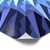 abstrakte geometrische poligonale Struktur. 3d Poster (Ecke)