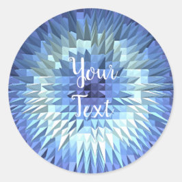 abstrakte geometrische poligonale Struktur Runder Aufkleber