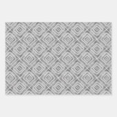 Abstrakte geometrische quadratische Fliesen Geschenkpapier Set (Vorderseite 3)