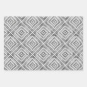 Abstrakte geometrische quadratische Fliesen Geschenkpapier Set (Vorderseite)