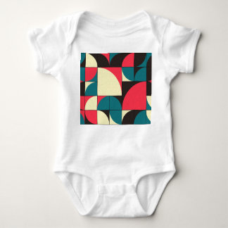 Abstrakte geometrische, rechnerische Kunstdarstell Baby Strampler