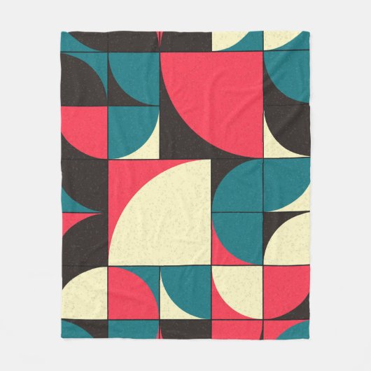 Abstrakte geometrische, rechnerische Kunstdarstell Fleecedecke (Vorderseite)