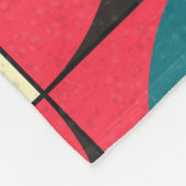 Abstrakte geometrische, rechnerische Kunstdarstell Fleecedecke (Ecke)