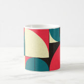 Abstrakte geometrische, rechnerische Kunstdarstell Kaffeetasse (Mittel)