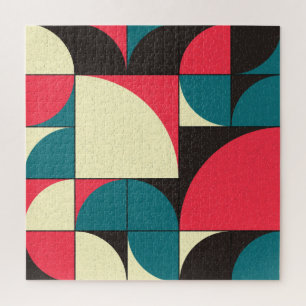Abstrakte geometrische, rechnerische Kunstdarstell Puzzle