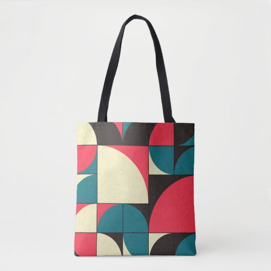 Abstrakte geometrische, rechnerische Kunstdarstell Tasche (Vorderseite)
