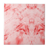 Abstrakte geometrische rosa Keramik Fliese (Vorderseite)