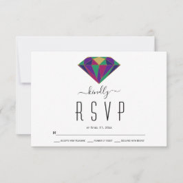 Abstrakte geometrische RSVP-Karte RSVP Karte