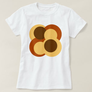 Abstrakte geometrische Rundformen T-Shirt