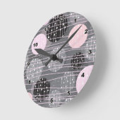 Abstrakte geometrische Rundkreise für die Wall-Uhr Runde Wanduhr (Winkel)