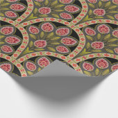 abstrakte geometrische Schleimmotif-Blume-Musterku Geschenkpapier (Ecke)