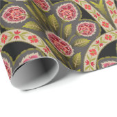 abstrakte geometrische Schleimmotif-Blume-Musterku Geschenkpapier (Rolleneckpunkt)