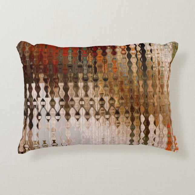 abstrakte, geometrische Schnittfläche Dekokissen (Vorderseite)