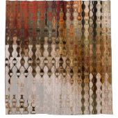 abstrakte, geometrische Schnittfläche Duschvorhang (Vorderseite)