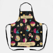 Abstrakte geometrische Schürze nach Retro mit Indi (Vorderseite)