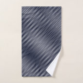 Abstrakte geometrische Schwarz-Weiß-Streifen Badhandtuch Set (Handtuch)