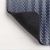 Abstrakte geometrische Schwarz-Weiß-Streifen, trip Mousepad (Ecke)