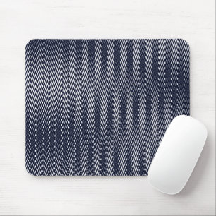 Abstrakte geometrische Schwarz-Weiß-Streifen, trip Mousepad