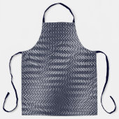 Abstrakte geometrische Schwarz-Weiß-Streifen, trip Schürze (Vorderseite)