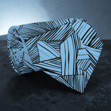 Abstrakte geometrische schwarze und blaue maßgesch