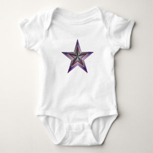 abstrakte geometrische Starkunst Baby Strampler