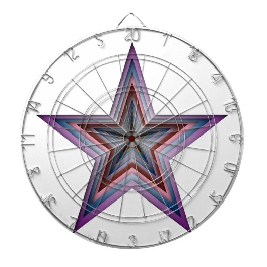 abstrakte geometrische Starkunst Dartscheibe (vorne)