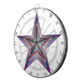 abstrakte geometrische Starkunst Dartscheibe (Vorderseite rechts)