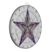 abstrakte geometrische Starkunst Dartscheibe (Vorderseite Links)
