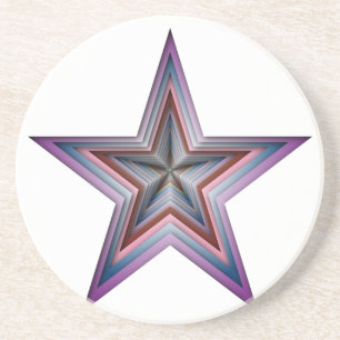 abstrakte geometrische Starkunst Sandstein Untersetzer