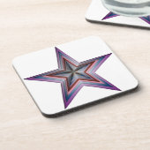 abstrakte geometrische Starkunst Untersetzer (Linke Seite)