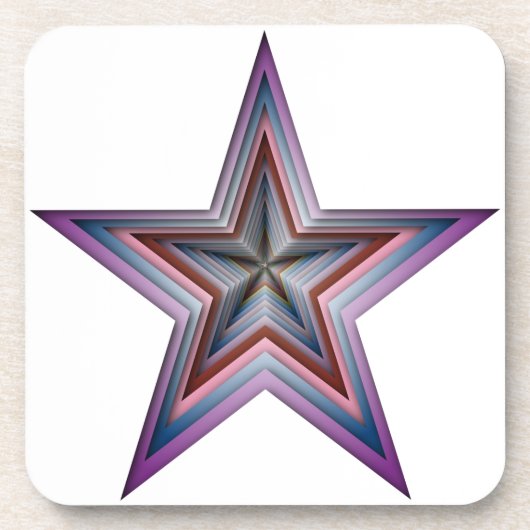 abstrakte geometrische Starkunst Untersetzer (Vorderseite)