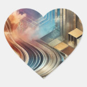 Abstrakte geometrische Stickers (Vorderseite)