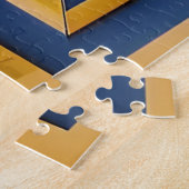 Abstrakte geometrische Stilkatze Puzzle (Seite)