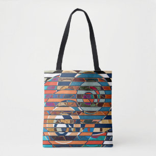 Abstrakte geometrische Streifen Tasche
