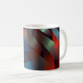 Abstrakte geometrische Struktur Kaffeetasse (VorderseiteRechts)