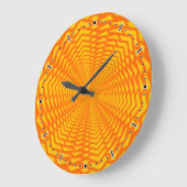 Abstrakte geometrische Sun Ähnliche Große Wanduhr (Winkel)