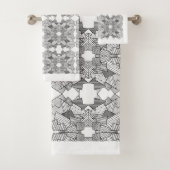 Abstrakte geometrische Überlappung Badhandtuch Set (Insitu)