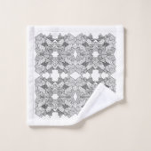 Abstrakte geometrische Überlappung Badhandtuch Set (Waschlappen)