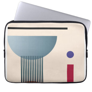 Abstrakte geometrische Wandkunst Laptopschutzhülle