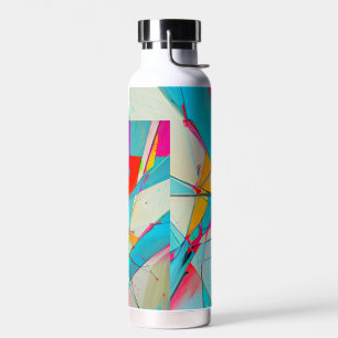 Abstrakte geometrische Wasserflaschen-Kunst Trinkflasche