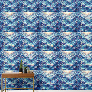 Abstrakte geometrische Waves: Dynamisches 3D Tapete