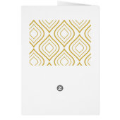 Abstrakte geometrische, weiß und gold (Hinten)